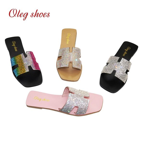 2020 women summer sandals flats plus size shoes woman shiny bling crystal slippers open toe sandalias mujer sapato feminino, Black
2020 women summer sandals flats plus size shoes woman shiny bling crystal slippers open toe sandalias mujer sapato feminino, Black