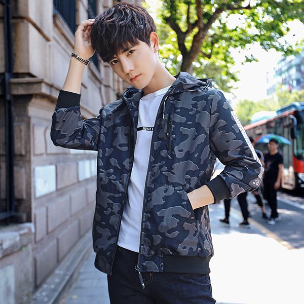 2019 spring new products camouflage hooded coat teenager korean-style casual jacket men's slim fit cool fashion, Black;brown
2019 spring new products camouflage hooded coat teenager korean-style casual jacket men's slim fit cool fashion, Black;brown