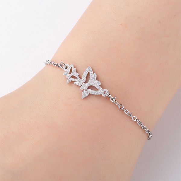 butterfly bracelets for woman stainless steel chains on hand charm bracelet steel color fashion simple insect bracelet jewelry, Black
butterfly bracelets for woman stainless steel chains on hand charm bracelet steel color fashion simple insect bracelet jewelry, Black