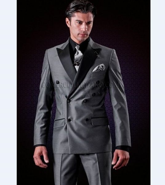 and fine double-breasted groomsmen peak lapel groom tuxedos men suits wedding/prom man blazer ( jacket+pants+tie) m75, Black;gray
and fine double-breasted groomsmen peak lapel groom tuxedos men suits wedding/prom man blazer ( jacket+pants+tie) m75, Black;gray