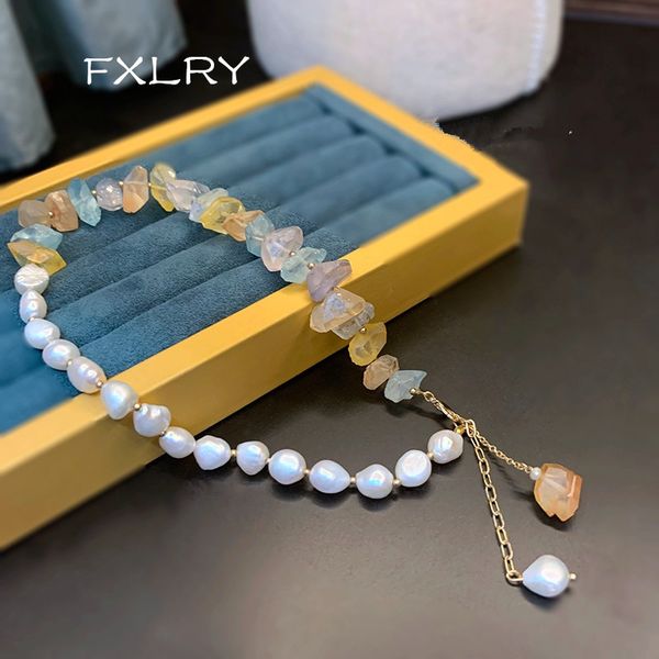 fxlry elegant handmade natural pearl stone creative candy color original necklaces for women fashion jewelry, Silver
fxlry elegant handmade natural pearl stone creative candy color original necklaces for women fashion jewelry, Silver