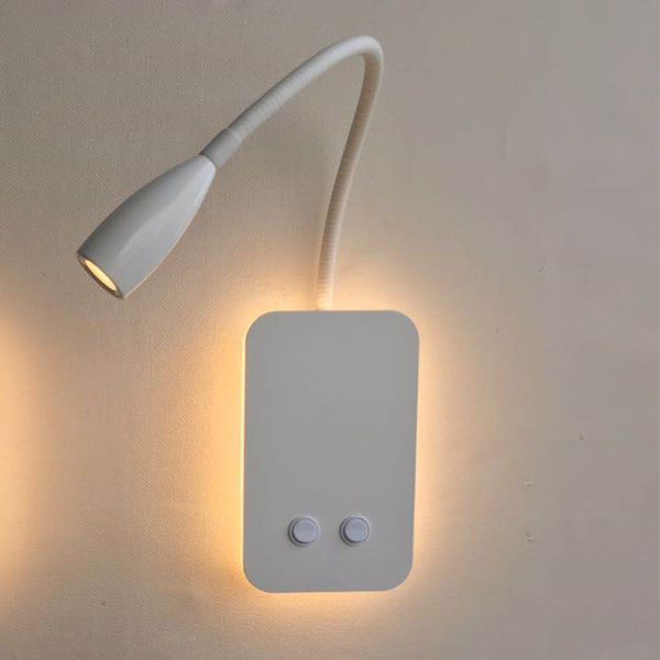 ch wall lights interior mounted sconces with flexible reading light lamp independent working by dual rocker switches black/white for bedroom
ch wall lights interior mounted sconces with flexible reading light lamp independent working by dual rocker switches black/white for bedroom