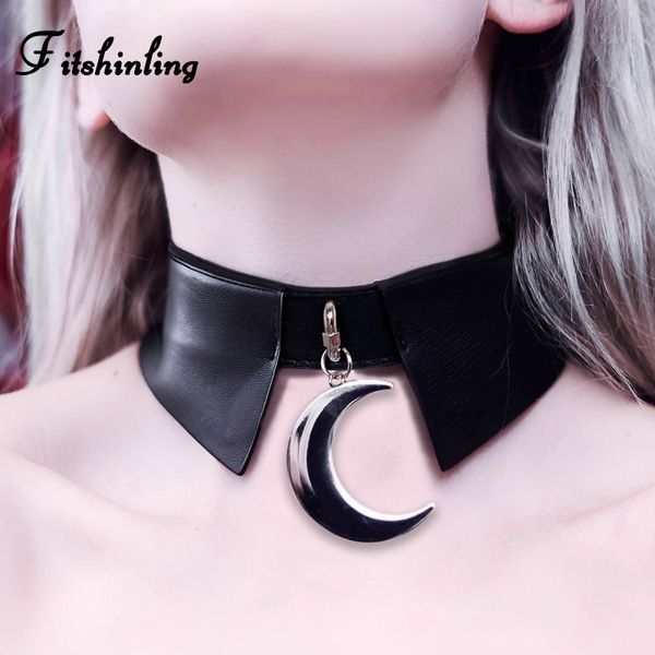 fitshinling goth chokers necklaces moon pendant fashion black pu faux leather cool necklace gothic punk choker women, Golden;silver
fitshinling goth chokers necklaces moon pendant fashion black pu faux leather cool necklace gothic punk choker women, Golden;silver