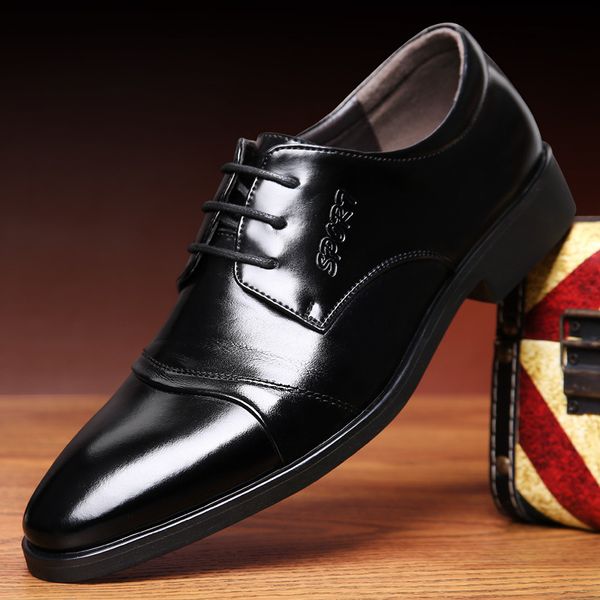 ann mai chi new style men's leather shoes pointed-toe england marriage leather shoes men business formal wear lace-up cowhide sh, Black
ann mai chi new style men's leather shoes pointed-toe england marriage leather shoes men business formal wear lace-up cowhide sh, Black