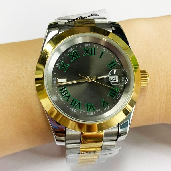 2813 automatic mechanical mens watch date 41mm stainless steel sapphire glass solid clasp roman num just dail, Slivery;brown
2813 automatic mechanical mens watch date 41mm stainless steel sapphire glass solid clasp roman num just dail, Slivery;brown