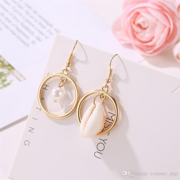 european and american asymmetrical beach conch dangle earrings for women round shell faux pearl drop earrings fashion jewelry gift, Silver
european and american asymmetrical beach conch dangle earrings for women round shell faux pearl drop earrings fashion jewelry gift, Silver
