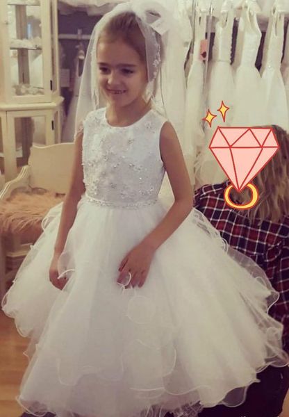 cute beaded lace flower girl dresses ball gown tiers little girl wedding dresses vintage communion gowns girl pageant dresses 129, White;blue
cute beaded lace flower girl dresses ball gown tiers little girl wedding dresses vintage communion gowns girl pageant dresses 129, White;blue
