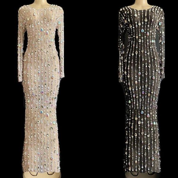 new rhinestones pearls mesh dress birthday celebrate stretch dress see through outfit singer prom party performance, Black;red
new rhinestones pearls mesh dress birthday celebrate stretch dress see through outfit singer prom party performance, Black;red