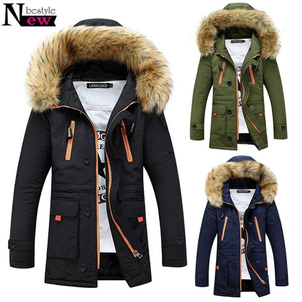 casual long thickening parka men winter jacket men coats male outerwear fur collar cotton wadded clothes 2019 hooded coat, Black
casual long thickening parka men winter jacket men coats male outerwear fur collar cotton wadded clothes 2019 hooded coat, Black
