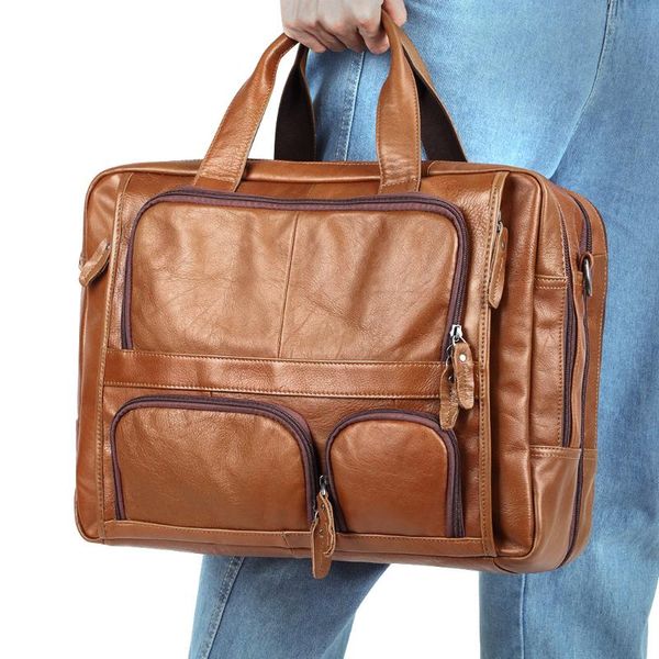 briefcase 17-inch men's lapbag business multi-functional leather cowhide men's lapoffice bag maletines hombre
briefcase 17-inch men's lapbag business multi-functional leather cowhide men's lapoffice bag maletines hombre