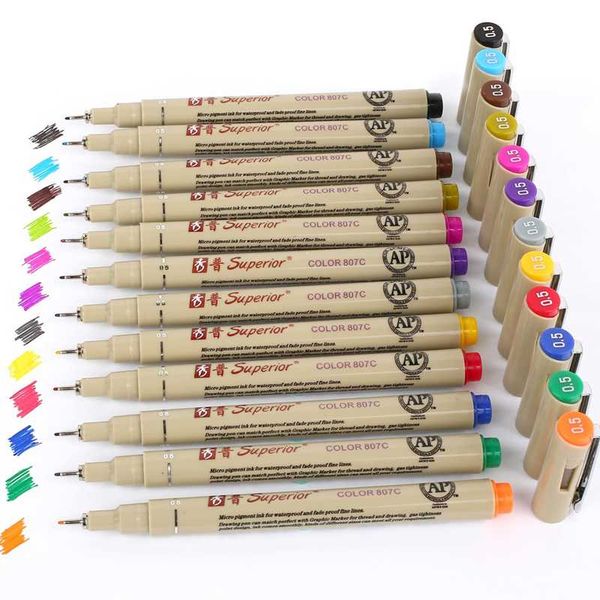 12pcs 12 color needle micron drawing pen set for sketch art markers felt tip pen office school supplies
12pcs 12 color needle micron drawing pen set for sketch art markers felt tip pen office school supplies