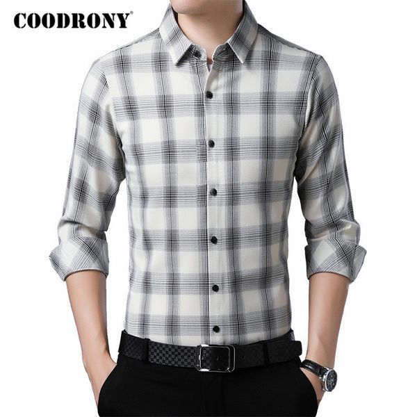 coodrony brand fashion plaid long sleeve shirt men clothes spring autumn business casual shirts mens social chemise homme c6034, White;black
coodrony brand fashion plaid long sleeve shirt men clothes spring autumn business casual shirts mens social chemise homme c6034, White;black