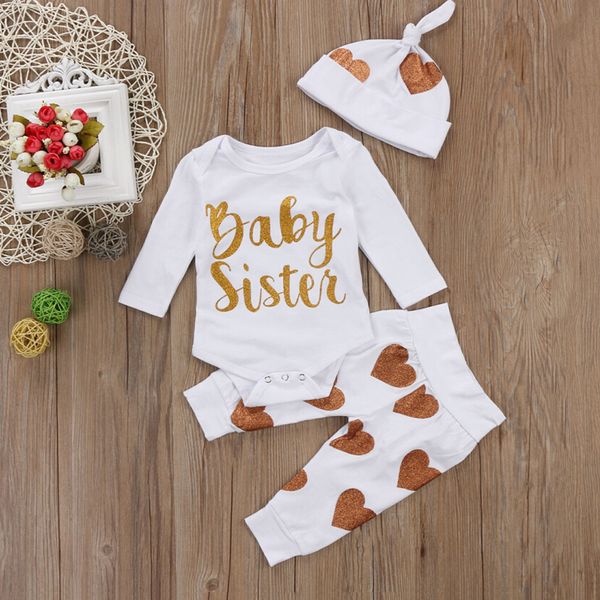 Autumn Winter Newborn Baby Girl Clothes Cotton Tops Long Sleeve Romper Floral Leggings Pants Hat Outfits Set 3pcs
Autumn Winter Newborn Baby Girl Clothes Cotton Tops Long Sleeve Romper Floral Leggings Pants Hat Outfits Set 3pcs