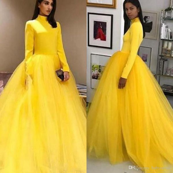 long sleeves muslim prom dresses saudi arabic tulle ball gowns sweet 16 dress quinceanera formal elegant evening gowns, Black
long sleeves muslim prom dresses saudi arabic tulle ball gowns sweet 16 dress quinceanera formal elegant evening gowns, Black