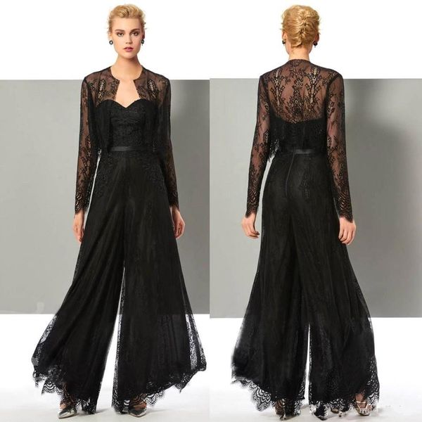 vintage black mother of the bride suits with sheer long sleeve jacket chiffon mother dresses women pants suit, Black;red
vintage black mother of the bride suits with sheer long sleeve jacket chiffon mother dresses women pants suit, Black;red