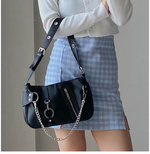 fashion women's bag baguette small nylon shoulder bag black women's vintage handbag chain casual spring summer kii982 
fashion women's bag baguette small nylon shoulder bag black women's vintage handbag chain casual spring summer kii982