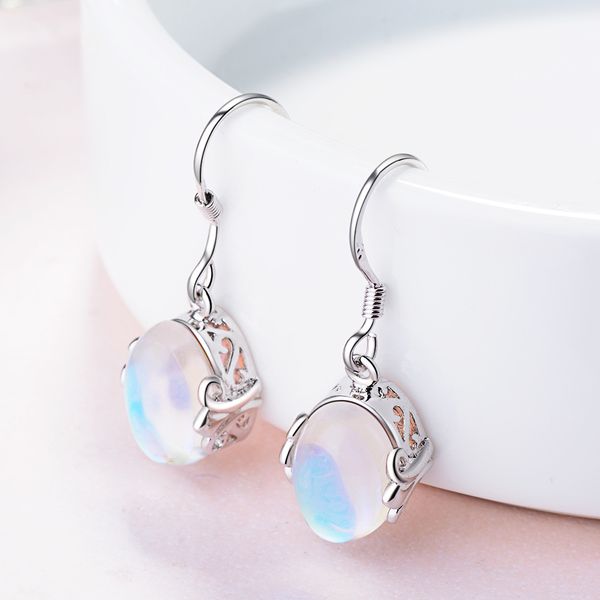 925 sterling silver earrings rainbow moon stone natural semi-precious stones 925 sterling silver earrings, Golden;silver
925 sterling silver earrings rainbow moon stone natural semi-precious stones 925 sterling silver earrings, Golden;silver