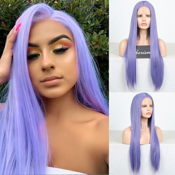 charisma long straight purple hair middle part lace front wig heat resistant synthetic wig for women cosplay wigs, Black
charisma long straight purple hair middle part lace front wig heat resistant synthetic wig for women cosplay wigs, Black