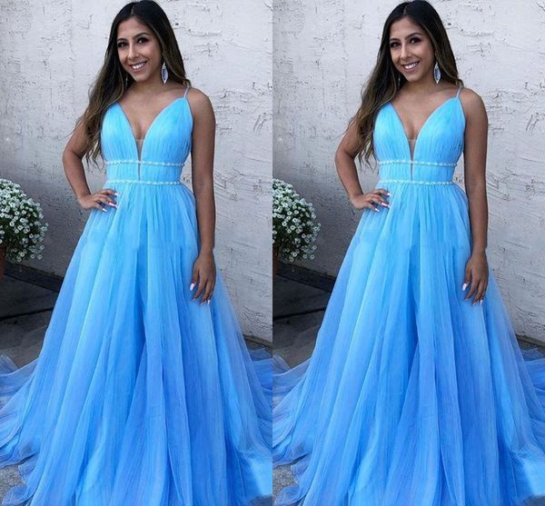 pleats draped beaded belt prom gowns evening dress tulle spaghetti v-neck backless dresses evening wear robes de caftan abaya dubai, Black
pleats draped beaded belt prom gowns evening dress tulle spaghetti v-neck backless dresses evening wear robes de caftan abaya dubai, Black