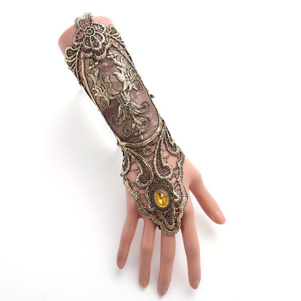 fashion- women steampunk style lace fingerless long gloves lace hollow-out chain bracelet skid resistant gloves goth party costumes, Blue;gray
fashion- women steampunk style lace fingerless long gloves lace hollow-out chain bracelet skid resistant gloves goth party costumes, Blue;gray