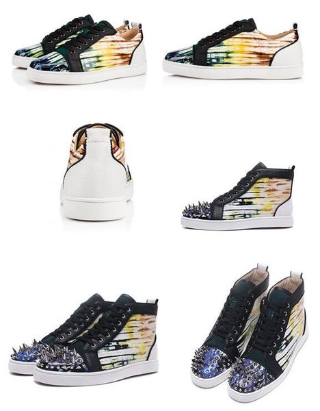 red bottom sneakers luxury lace up flats black & white grained leather fashion high casual outdoor lace up party shoes spikes
red bottom sneakers luxury lace up flats black & white grained leather fashion high casual outdoor lace up party shoes spikes