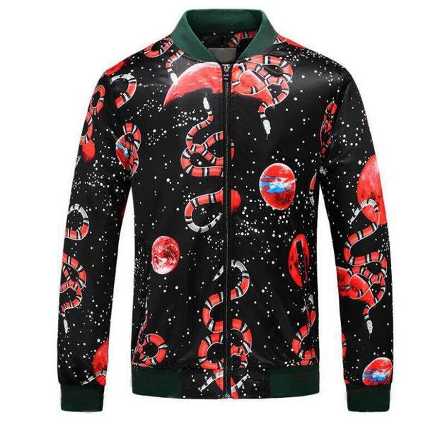 luxury designer jackets 19ss streetwear with snake patterns print brand jacket winter coats zippers sweatshirts plus size, Black;brown
luxury designer jackets 19ss streetwear with snake patterns print brand jacket winter coats zippers sweatshirts plus size, Black;brown