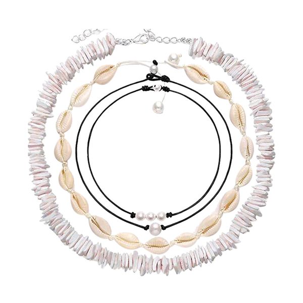 ожерелье для женщин boho shell choker set гавайского chips воротник surfer choker pearl шнур ожерелье set @ 3, Silver
ожерелье для женщин boho shell choker set гавайского chips воротник surfer choker pearl шнур ожерелье set @ 3, Silver