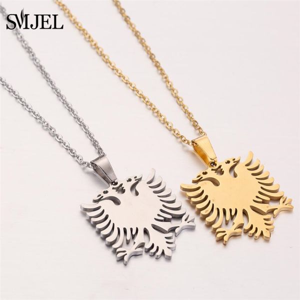 smjel нержавеющей стали албанский eagle ожерелье женщины мужчины unisex цепные ожерелья mystery подарки для детей, Silver
smjel нержавеющей стали албанский eagle ожерелье женщины мужчины unisex цепные ожерелья mystery подарки для детей, Silver