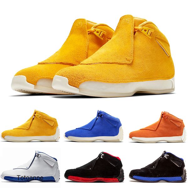 2020 18 18s xviii mens basketball обувь торо желтый замша черный белый разводят royal blue атлетического спорта кроссовки тренеры дизайнер c
2020 18 18s xviii mens basketball обувь торо желтый замша черный белый разводят royal blue атлетического спорта кроссовки тренеры дизайнер c