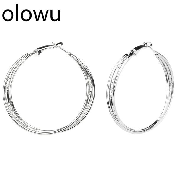 charm olowu big silver hoop earrings for women jewelry huggie earings multilayer circle round boho jewellery accessory, Golden
charm olowu big silver hoop earrings for women jewelry huggie earings multilayer circle round boho jewellery accessory, Golden