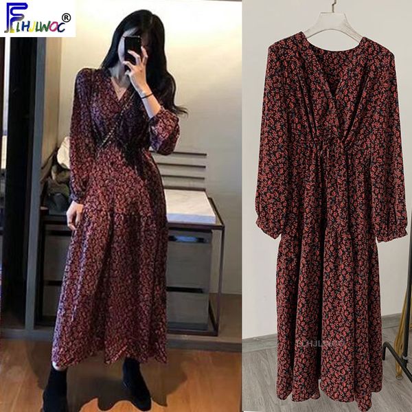 2020 spring date dress long maxi design temperament lady korea style a line floral printed vintage retro dress red 12525, Black;gray
2020 spring date dress long maxi design temperament lady korea style a line floral printed vintage retro dress red 12525, Black;gray