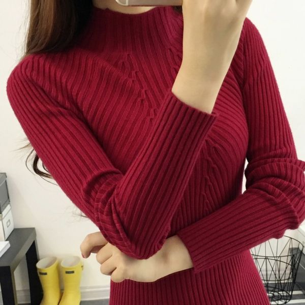 2019 white turtleneck sweater and semi small fresh female short thick slim tight long sleeved all-match knitted shirt, White;black
2019 white turtleneck sweater and semi small fresh female short thick slim tight long sleeved all-match knitted shirt, White;black