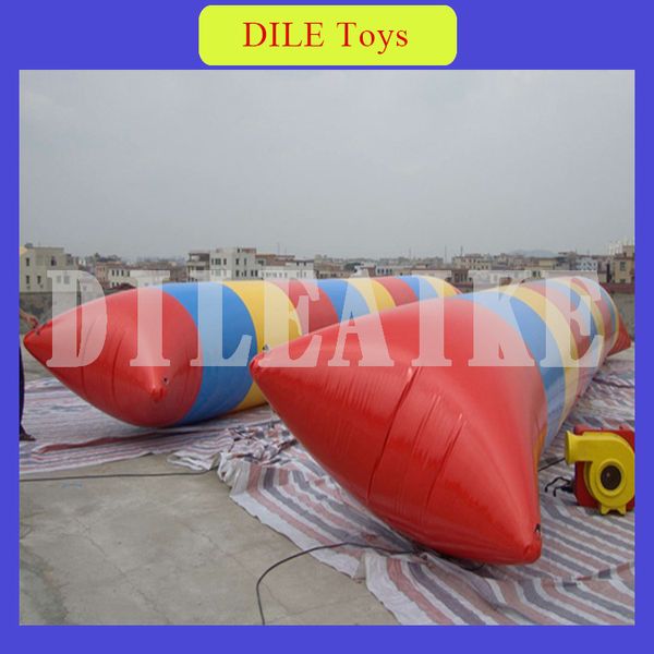 0.9mm Pvc Tarpaulin 7*2m Water Pillow Inflatable Water Blob Catapult With Pump