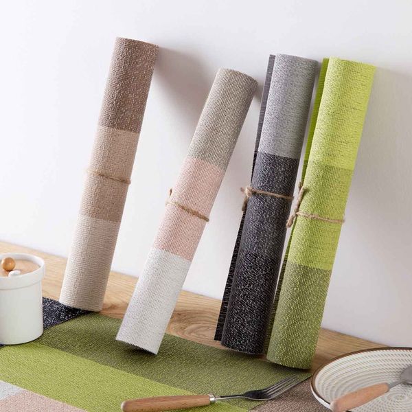 4 colors plastic waterproof insulation pads non-slip western mat anti-place mats christmas table mat home decor
4 colors plastic waterproof insulation pads non-slip western mat anti-place mats christmas table mat home decor