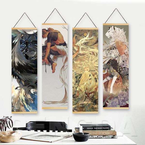 canvas print poster solid wood hanging scroll home decor game touken ranbu online painting nordic style wall art for living room
canvas print poster solid wood hanging scroll home decor game touken ranbu online painting nordic style wall art for living room