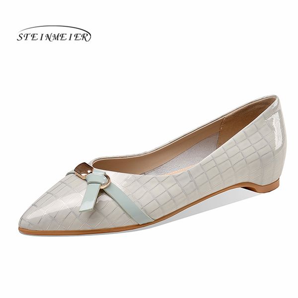 women single shoes spring flats summer fashion comfortable pointed toe genuine leather increased shoes women steinmeier, Black
women single shoes spring flats summer fashion comfortable pointed toe genuine leather increased shoes women steinmeier, Black