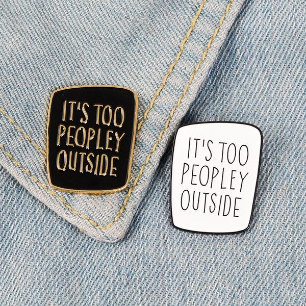 introvert enamel pin black white badge too peopley brooches bag clothes lapel pin punk jewelry gift for introverts friends, Gray
introvert enamel pin black white badge too peopley brooches bag clothes lapel pin punk jewelry gift for introverts friends, Gray