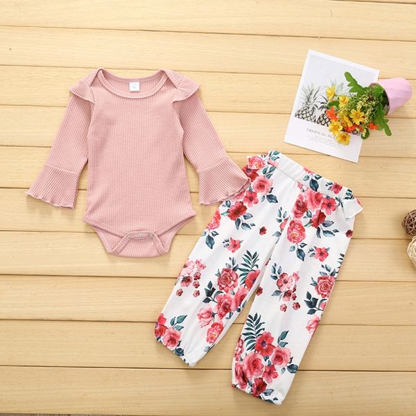 baby girls summer cotton clothing sets round collar clothing suit pure color long sleeve floral print trousers sets two-pie, White
baby girls summer cotton clothing sets round collar clothing suit pure color long sleeve floral print trousers sets two-pie, White