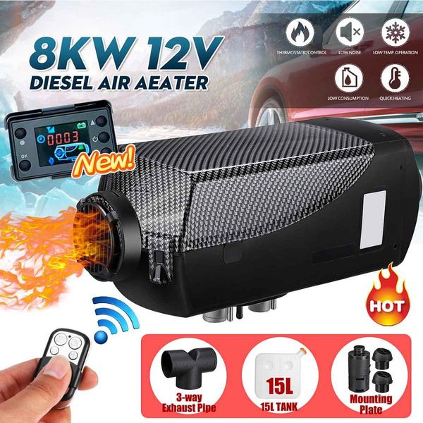 car heater 8000w 8kw 12v air diesel heater parking with remote control lcd monitor for rv motorhome trailer trucks boat
car heater 8000w 8kw 12v air diesel heater parking with remote control lcd monitor for rv motorhome trailer trucks boat