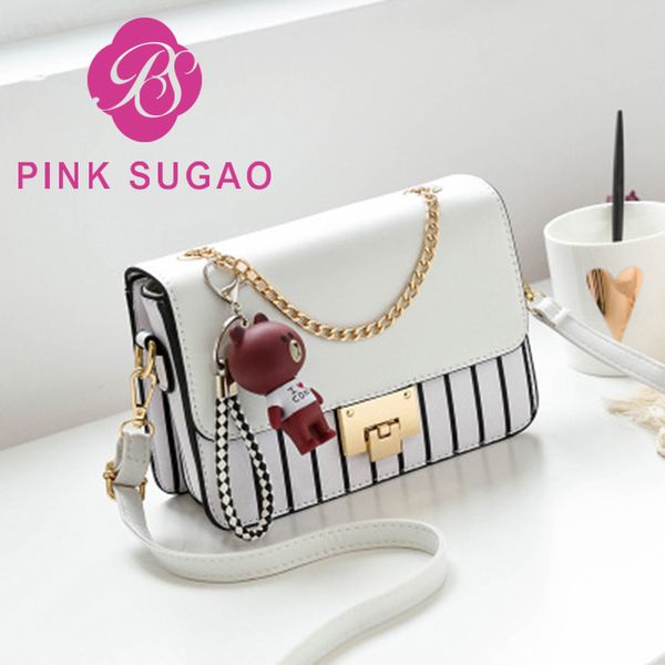 

Pink sugao crossbody bag designer shoulder bags for women luxury pu leather messenger bag new fashion hot sales high quality small clearly
