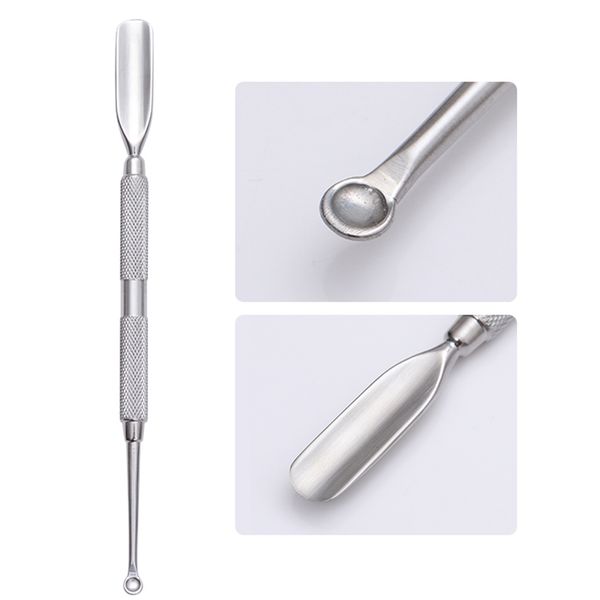 dual-ended nail cuticle remover pusher stainless steel spoon-shaped dead skin finger edge cleaning manicure nail art tool
dual-ended nail cuticle remover pusher stainless steel spoon-shaped dead skin finger edge cleaning manicure nail art tool