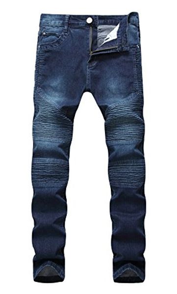 lamcord men's skinny jeans, slim fit stretch pant moto biker denim jean, Blue
lamcord men's skinny jeans, slim fit stretch pant moto biker denim jean, Blue