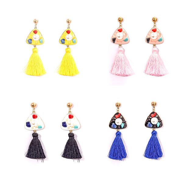 vintage fashion tassel earrings alloy stone imitation pearl multicolor long dangle earrings female jewelry 9.5x3.6cm,1 pair, Silver
vintage fashion tassel earrings alloy stone imitation pearl multicolor long dangle earrings female jewelry 9.5x3.6cm,1 pair, Silver
