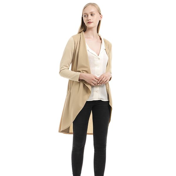 gaoke 2019 autumn new women's casual trench coat oversize large turn-down collar solid vintage washed outwear loose clothing, Tan;black
gaoke 2019 autumn new women's casual trench coat oversize large turn-down collar solid vintage washed outwear loose clothing, Tan;black