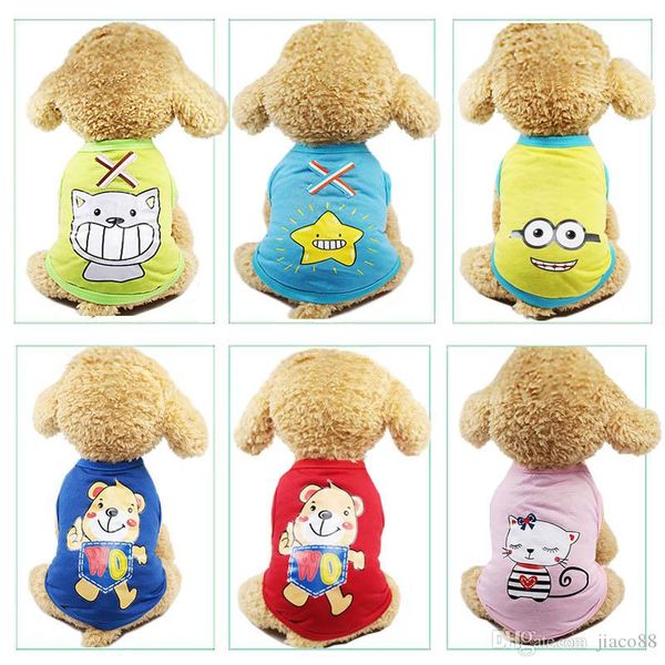 Cute Pet Dog Cat T-shirt Vest Clothes Small Breathable Puppy Soft Coat Jacket Summer Apparel Cartoon Bikini Print Clothing Outfit Pet Suppy
Cute Pet Dog Cat T-shirt Vest Clothes Small Breathable Puppy Soft Coat Jacket Summer Apparel Cartoon Bikini Print Clothing Outfit Pet Suppy