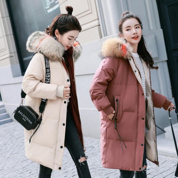 2019 new fashion winter duck down warm jacket women slim casual large fur collar female epaulet winter coat for women outwear, Black
2019 new fashion winter duck down warm jacket women slim casual large fur collar female epaulet winter coat for women outwear, Black