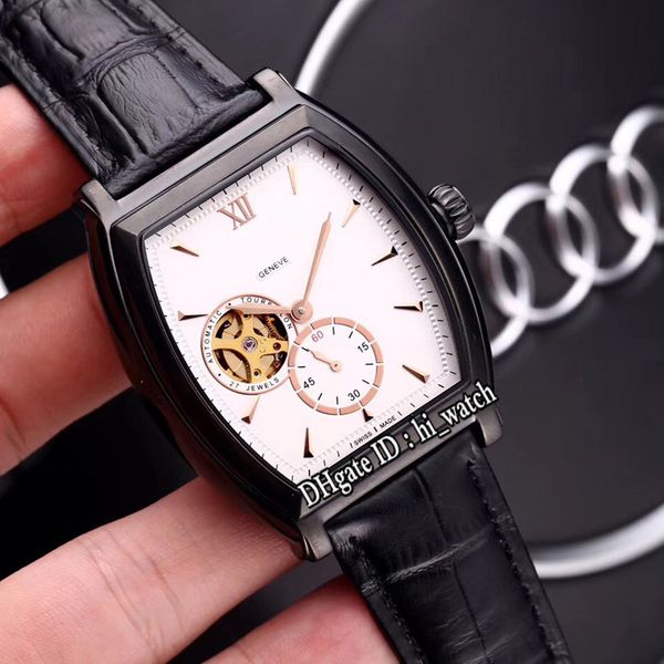 new 42mm malte 30130 pvd black steel white dial rose gold mark tourbillon automatic mens watch leather watches for hi_watch g08a1, Slivery;brown
new 42mm malte 30130 pvd black steel white dial rose gold mark tourbillon automatic mens watch leather watches for hi_watch g08a1, Slivery;brown