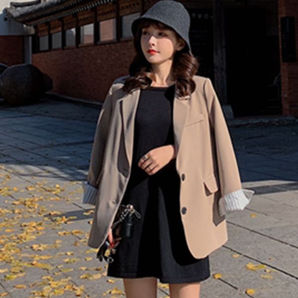 autumn 2020 small suit coat women's slim casual khaki light blue color jacket female's wear blazer feminino single breasted, White;black
autumn 2020 small suit coat women's slim casual khaki light blue color jacket female's wear blazer feminino single breasted, White;black