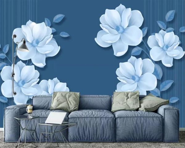 custom 3d wallpaper mural beautiful blue background flower background wall atmospheric interior decoration wallpaper
custom 3d wallpaper mural beautiful blue background flower background wall atmospheric interior decoration wallpaper