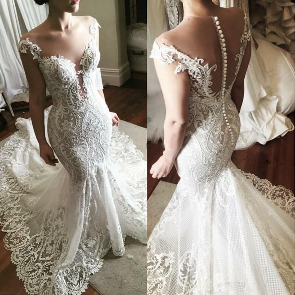 elegant steven khalil lace wedding dresses 2020 illusion neckline short sleeve see through mermaid wedding dress bridal gowns robe de mariee
elegant steven khalil lace wedding dresses 2020 illusion neckline short sleeve see through mermaid wedding dress bridal gowns robe de mariee